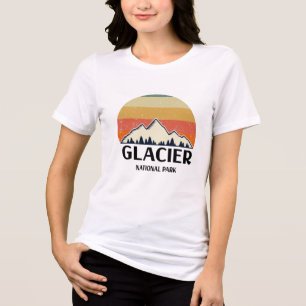 Vintage Glacier nationalpark T Shirt