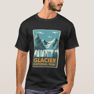 Vintage Glacier nationalpark T Shirt