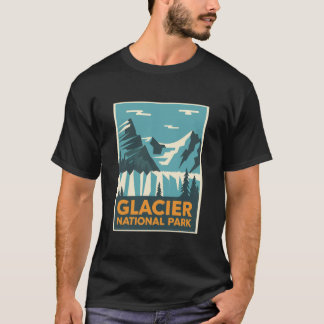 Vintage Glacier nationalpark T Shirt