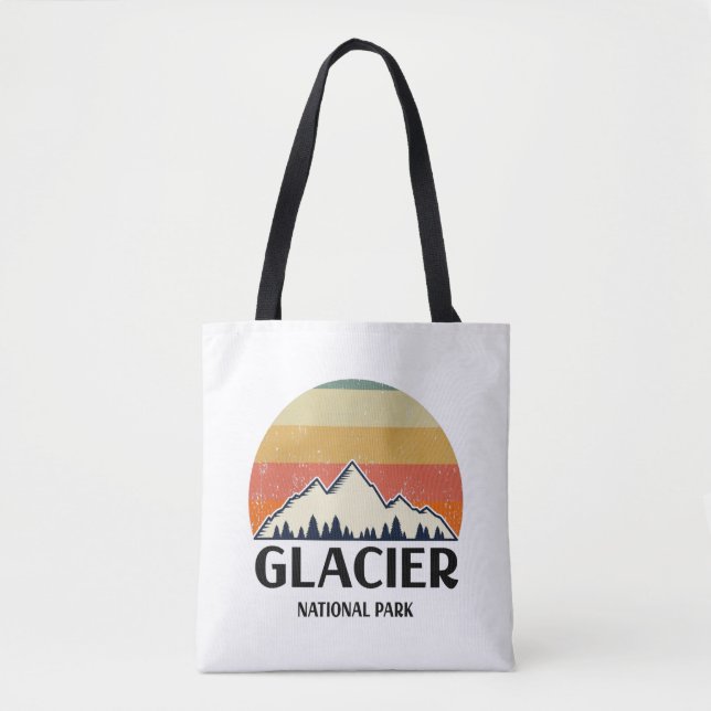 Vintage Glacier nationalpark Tygkasse (Framsida)
