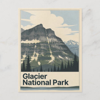 Vintage Glacier Vykort