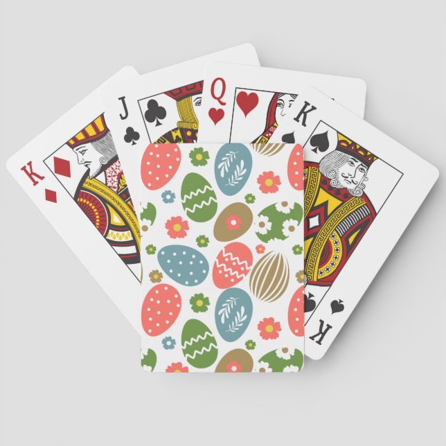 Vintage Glad påsk Blooms Casinokort (Baksidan)