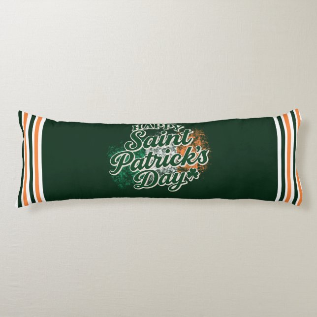Vintage Glad St. Patrick's Day  Kroppskudde (Framsidan)