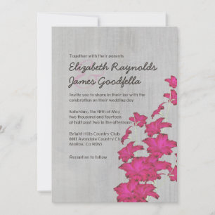 Vintage Gladiolas bröllopsinbjudningar Inbjudningar