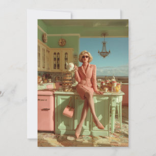Vintage Glam i köket Inbjudningar
