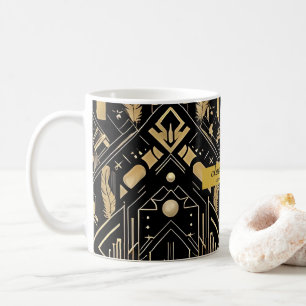 Vintage Glamor Art Deco Bröllop Mugg
