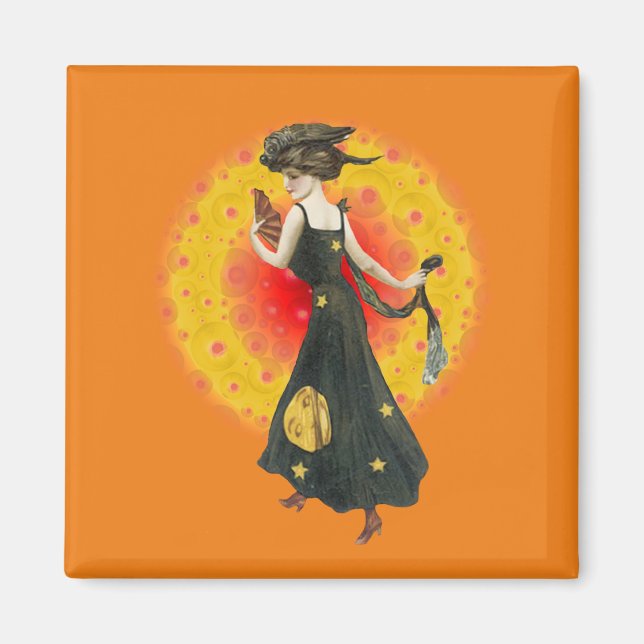 Vintage Glamor Girl Magnet (Framsidan)