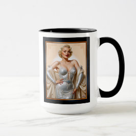 Vintage Glamor Hollywood Blonde Beauty Mugg