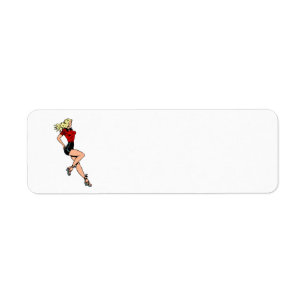 Vintage Glamour Flickan Bredvid, Blond Bomullsskal Returadress Etikett