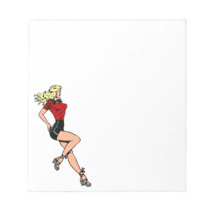 Vintage Glamour Flickan Bredvid, Blond Bomullsskön Anteckningsblock