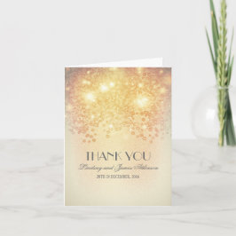 vintage glamour guld ljus tack kort
