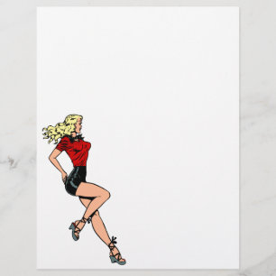 Vintage Glamourflicka i Grannskapet, Blond Bomulls