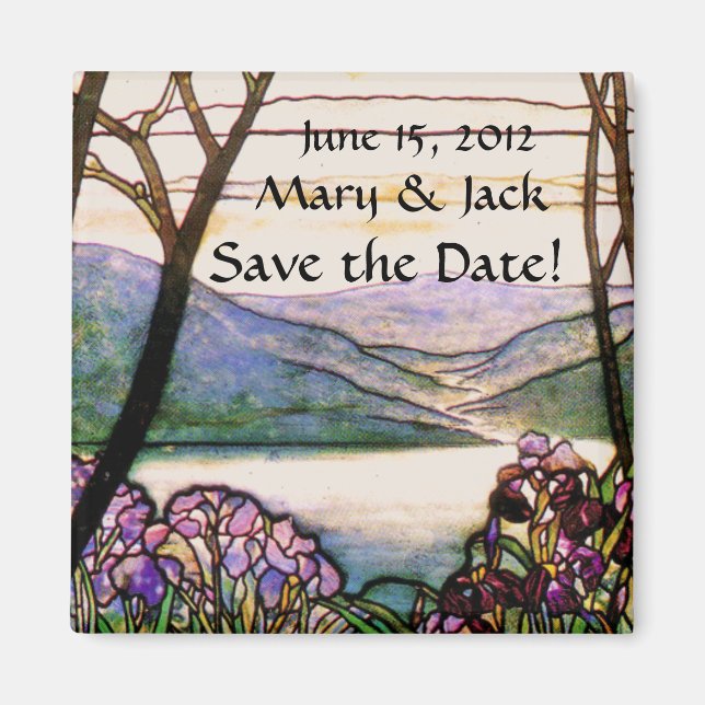 Vintage Glas Spara datum magneter (Framsidan)