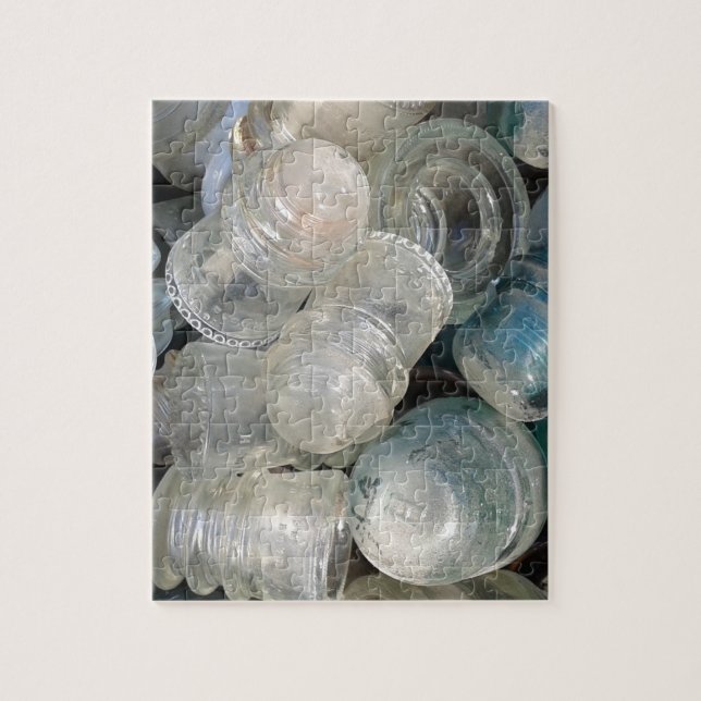 Vintage Glasisolatorer Pussel (Vertikal)