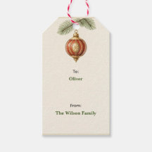 Vintage Glasornament Nostalgisk Julpresent