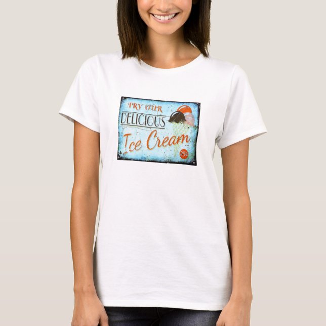 Vintage glass cone parlor t shirt (Framsida)