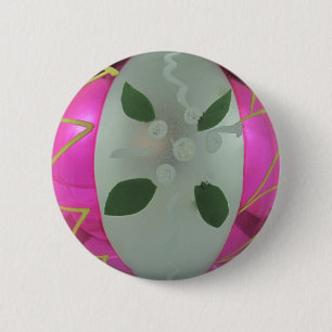 Vintage Glass-julafton Boll Knapp