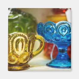 Vintage Glasware-samling Magnet