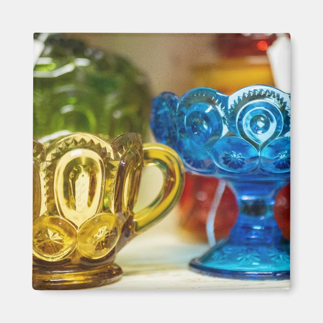 Vintage Glasware-samling Magnet (Framsidan)