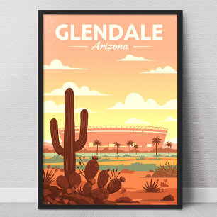 Vintage Glendale Arizona Poster
