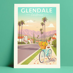 Vintage Glendale California Vykort