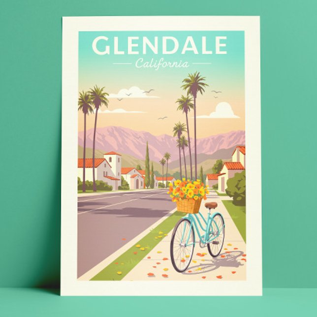 Vintage Glendale California Vykort (Skapare uppladdad)