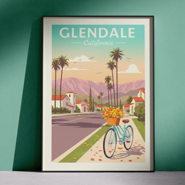 Vintage Glendale Kalifornien Poster (Skapare uppladdad)