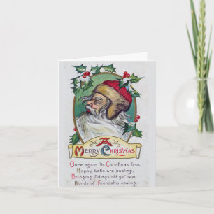 Vintage Gnome-jul Kort