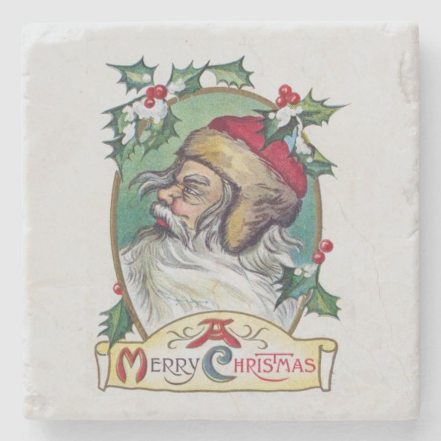 Vintage Gnome-jul Stenunderlägg (Framsidan)