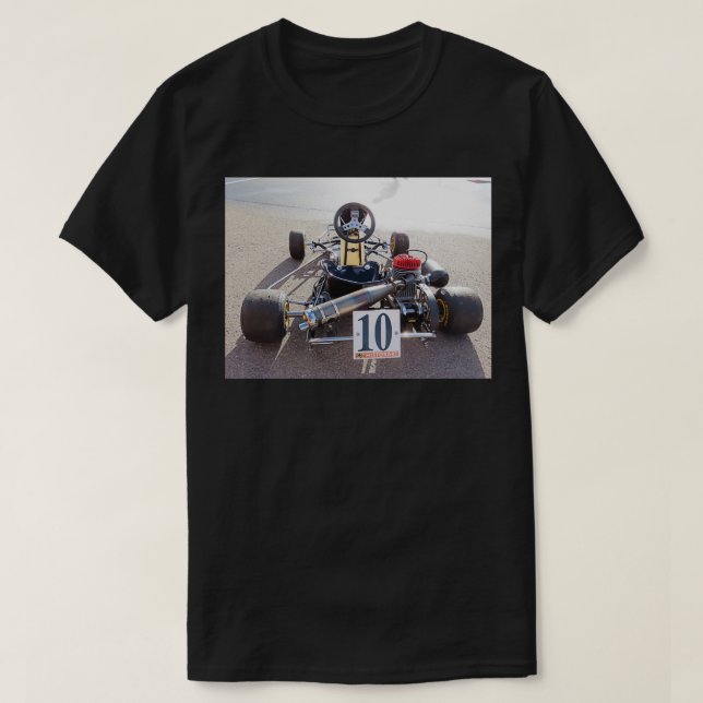 Vintage Go Kart T Shirt (Design framsida)