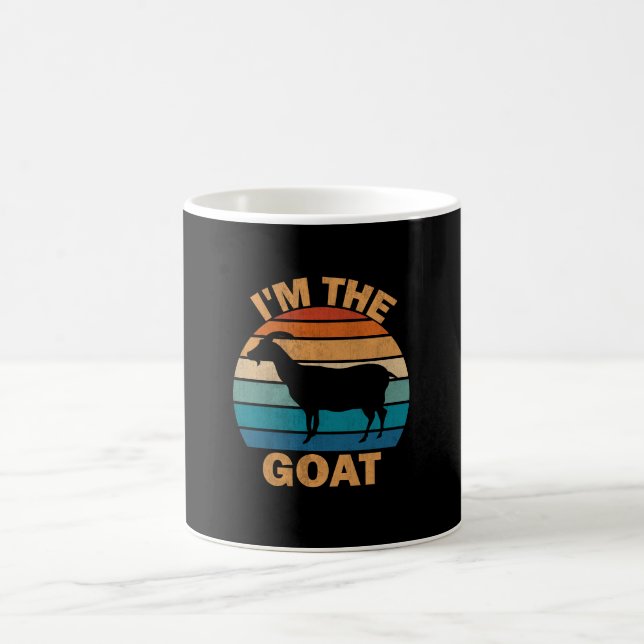 Vintage Goat Älskare Retro Jag är Goat Kaffemugg (Center)