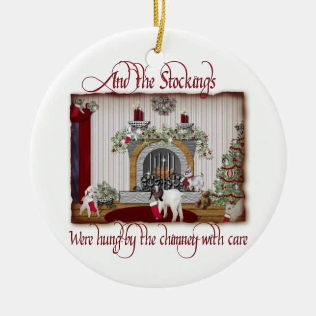 Vintage Goat jul Ornament (Framsidan)