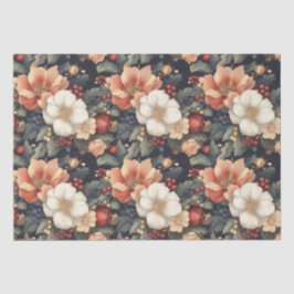 Vintage God Blommigt Poinsettia & Ro