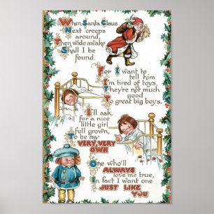 Vintage God Dikt Poster