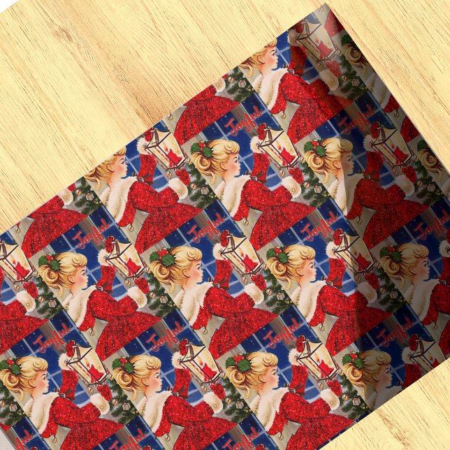 Vintage God glitter-lampa Presentpapper (Skapare uppladdad)
