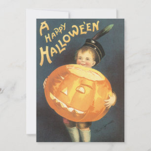 Vintage God Halloween av Ellen Clapsaddle Party Inbjudningar