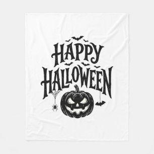 Vintage God Halloween Pumpa Fladdermus T-Shirt Des Fleecefilt