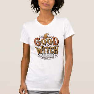Vintage God Häxa Halloween Typografi Design_1 T Shirt