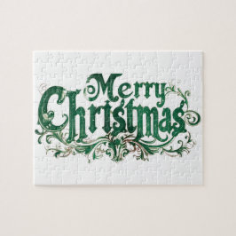 Vintage God jul design2 Pussel