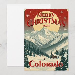 Vintage God jul från Colorado Flat Julkort