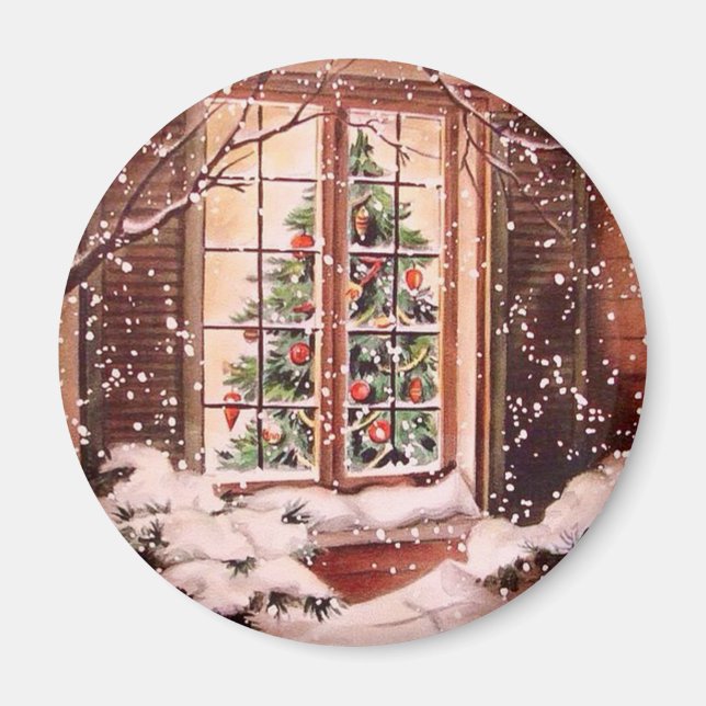Vintage God jul House Magnet (Framsidan)