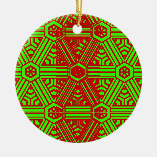 Vintage God Jul Julgransprydnad Keramik (Framsidan)
