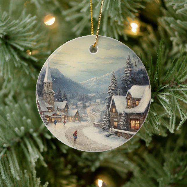 Vintage God jul Julgransprydnad Keramik (Träd)