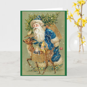 Vintage God jul julhälsningskort Kort
