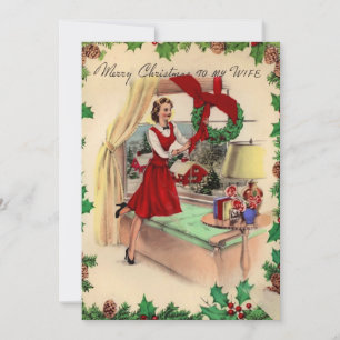 Vintage God jul Maka Julkort