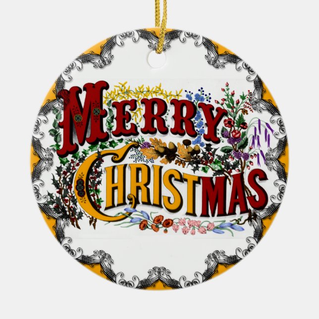 Vintage God jul Ornament (Framsidan)