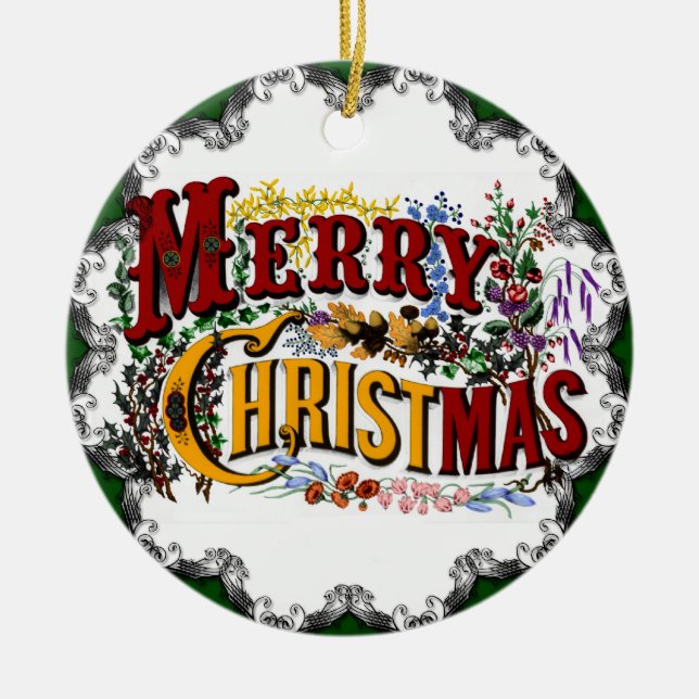 Vintage God jul Ornament (Framsidan)