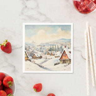 Vintage God jul Pappersservett