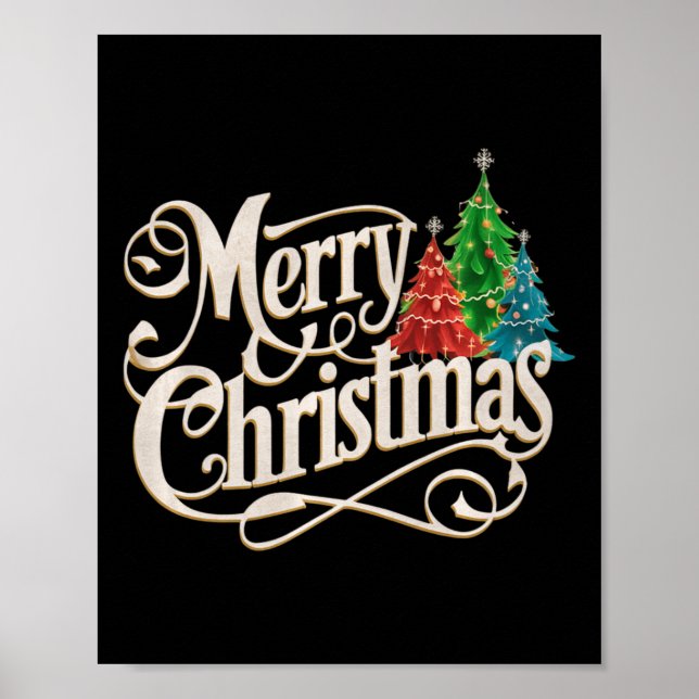 Vintage God jul Poster (Framsidan)