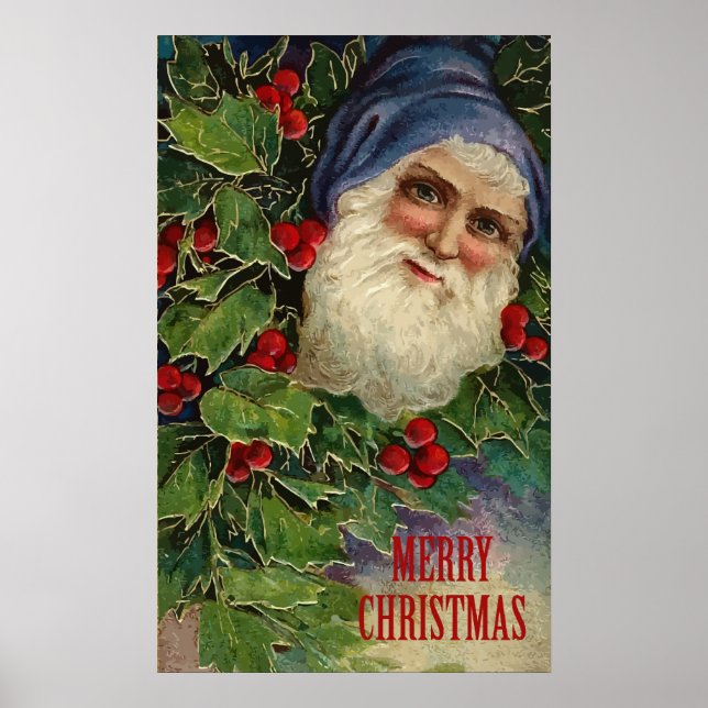 Vintage God jul Poster (Framsidan)